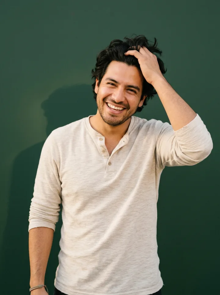 Hombre con buen cabello